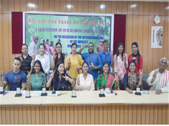 Catholic Bishop’s Conference of India (CBCI) felicitates young achievers From among Tribals